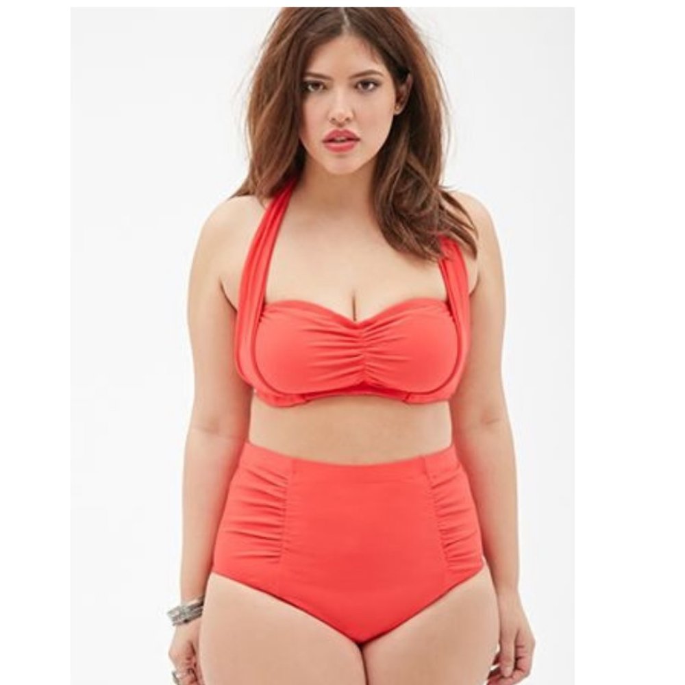 *Clearance* NEW Forever 21 Red Bikini Top Size XL Lot of 2